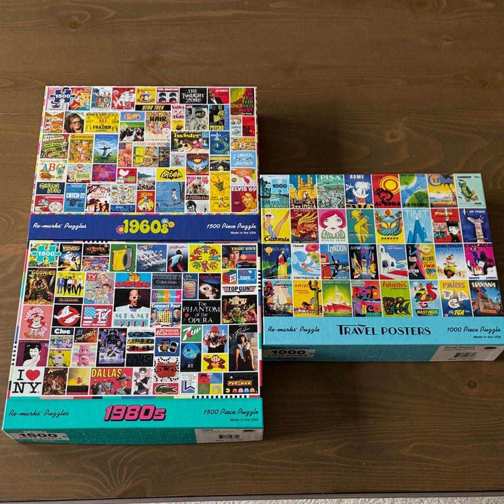 Lot of 3 Re-marks Puzzles